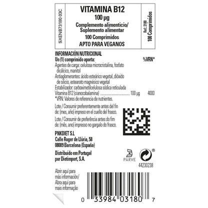 Pack of 2x Vit B12 100mcg Solgar 100 tablets