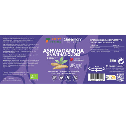 Ashwagandha KSM66 ECO Energy Feelings 120 kapslar