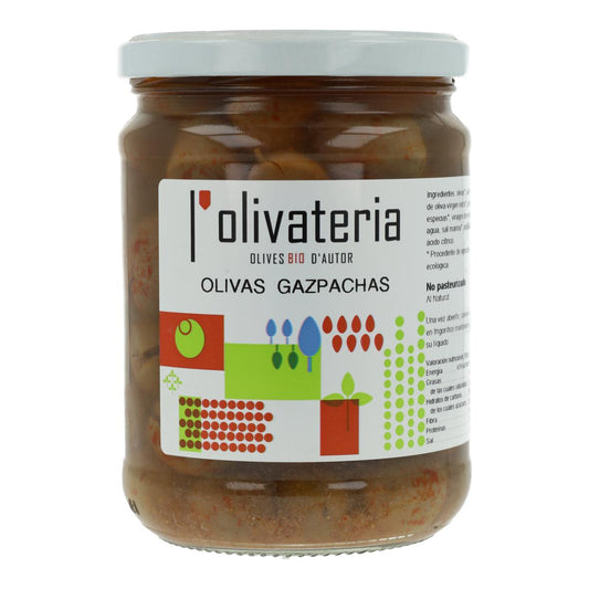 Aceitunas al natural gazpachas l'olivateria 225g