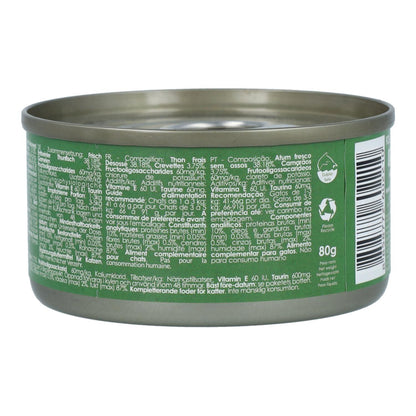 Kit Cat Blik Toppers - Tonijn & Garnalen 80 g Natvoer voor katten in gelatine