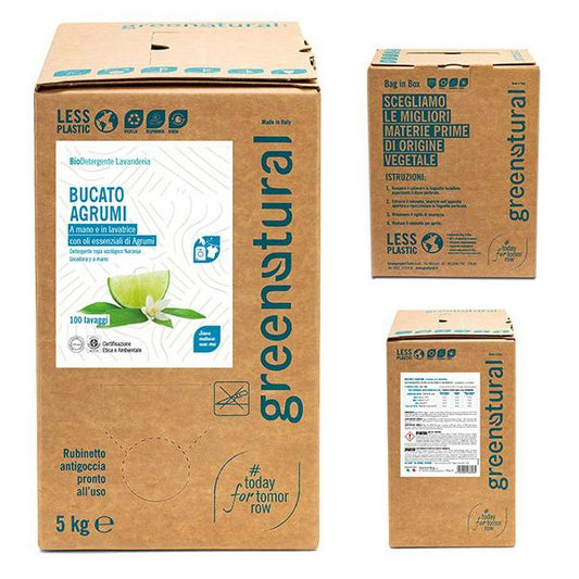 Flytande tvättmedel med citrusdoft Greenatural 5 kg