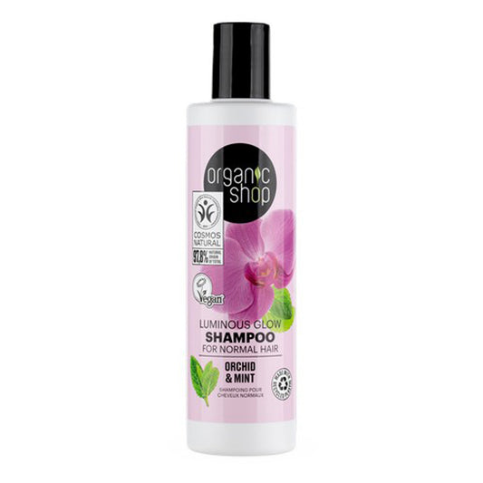 Shampooing orchidée et menthe pour cheveux normaux, Organic shop, 250 ml