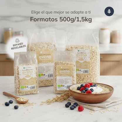 Pack 2x Copos de Avena integrales gruesos ECO Planeta Huerto 500 g