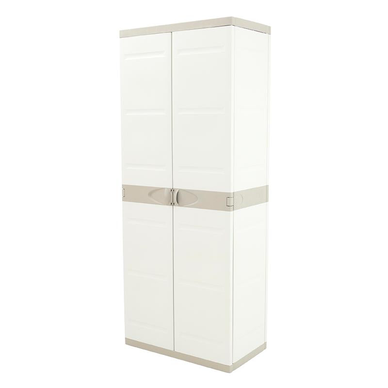 Armoire 4 étagères 70 cm Titanium Plastiken Beige (reconditionnée)