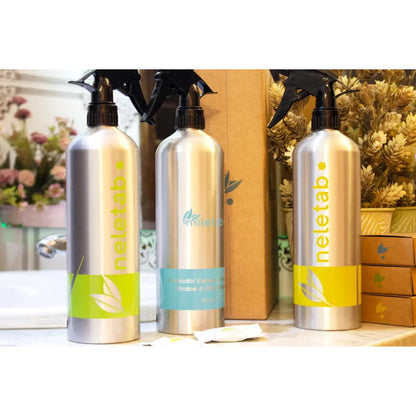 Starter Pack 3 bottles + 3 tablets Multi-surface & Glass & Bathroom Neletab