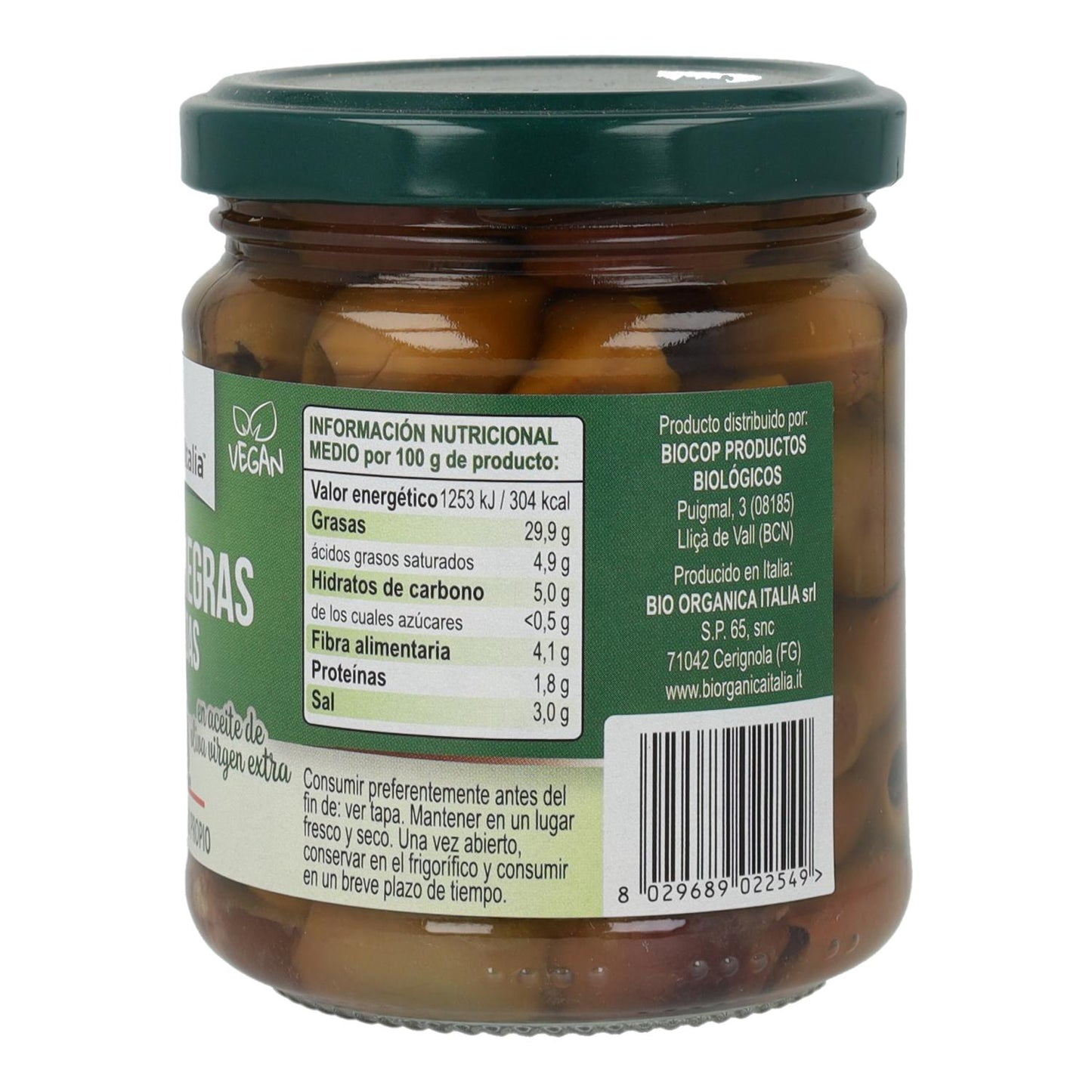 Olives mélangées bio d'Italie 350 g