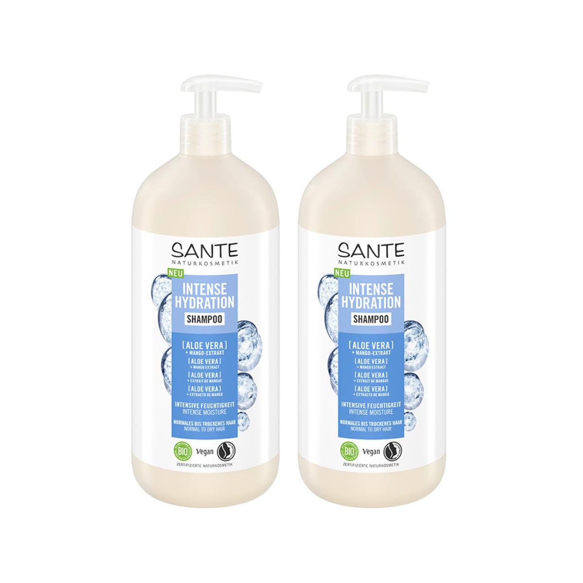 Pack of 2x Sante Intense Hydration Aloe Shampoo 950 ml