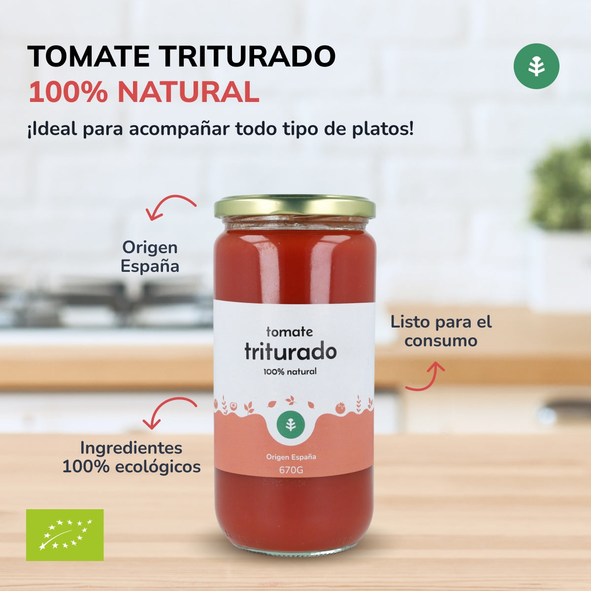 Tomates concassées ECO Planeta Huerto 670 g