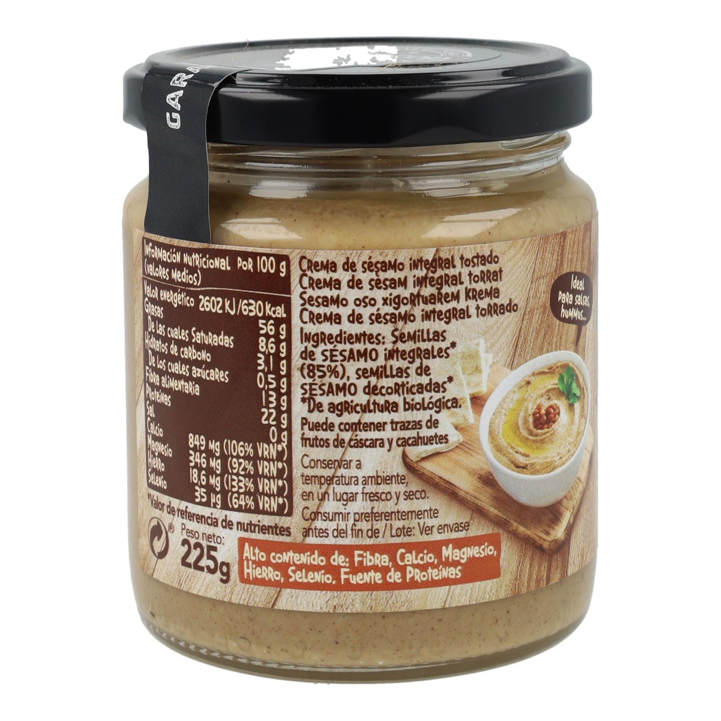 Biocop Vollkorn-Tahini, geröstet, ohne Salz 500 g