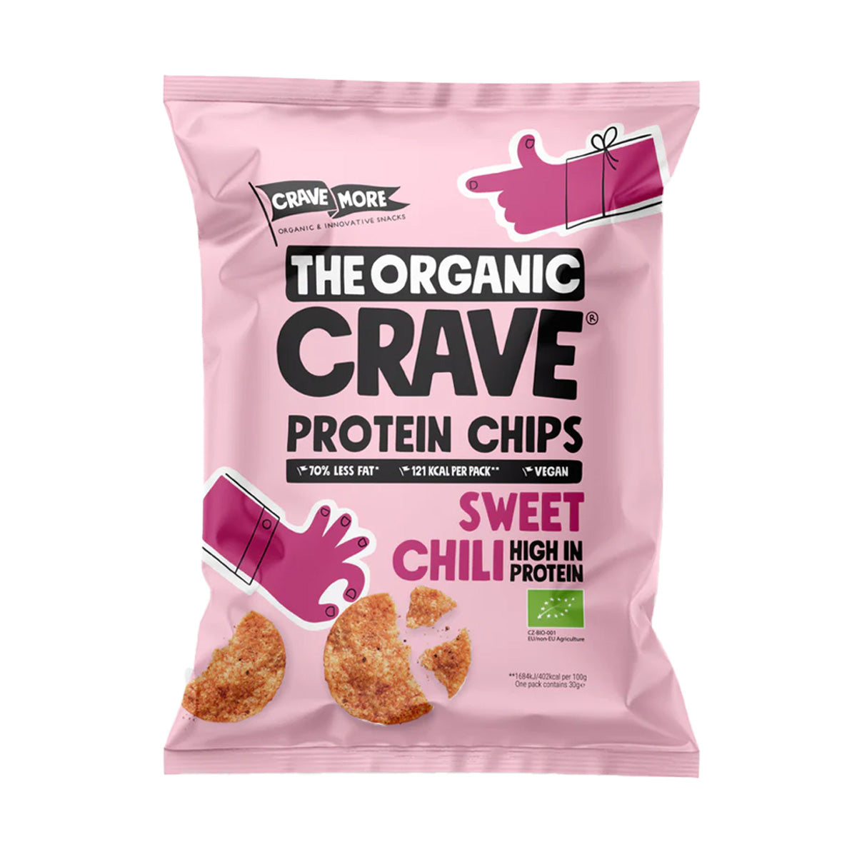 Sweet Chili Lentil Protein Chips 75 g