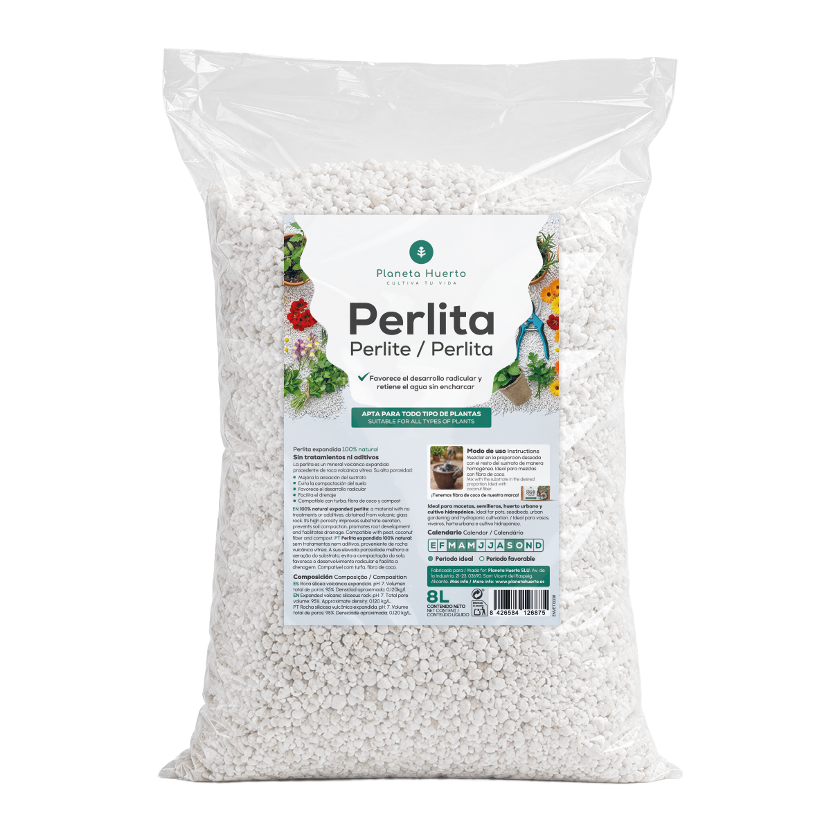 Perliet Planeta Huerto 8 liter