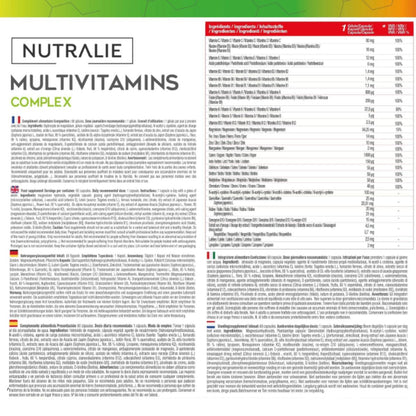 Nutralie Multivitamin Complex med 29 aktiva ingredienser 60 kapslar