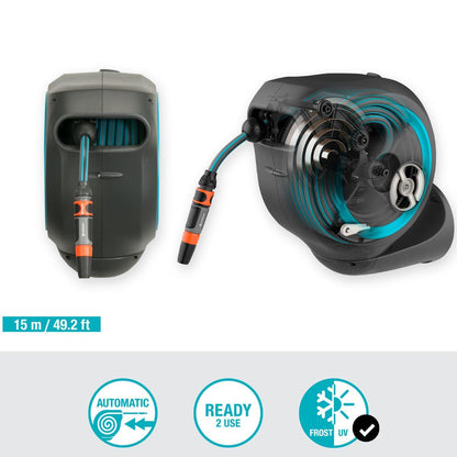 RollUp S 15 m Gardena wall-mounted hose reel (refurbished)