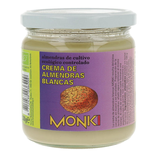 Monki Organic White Almond Cream, 330 g