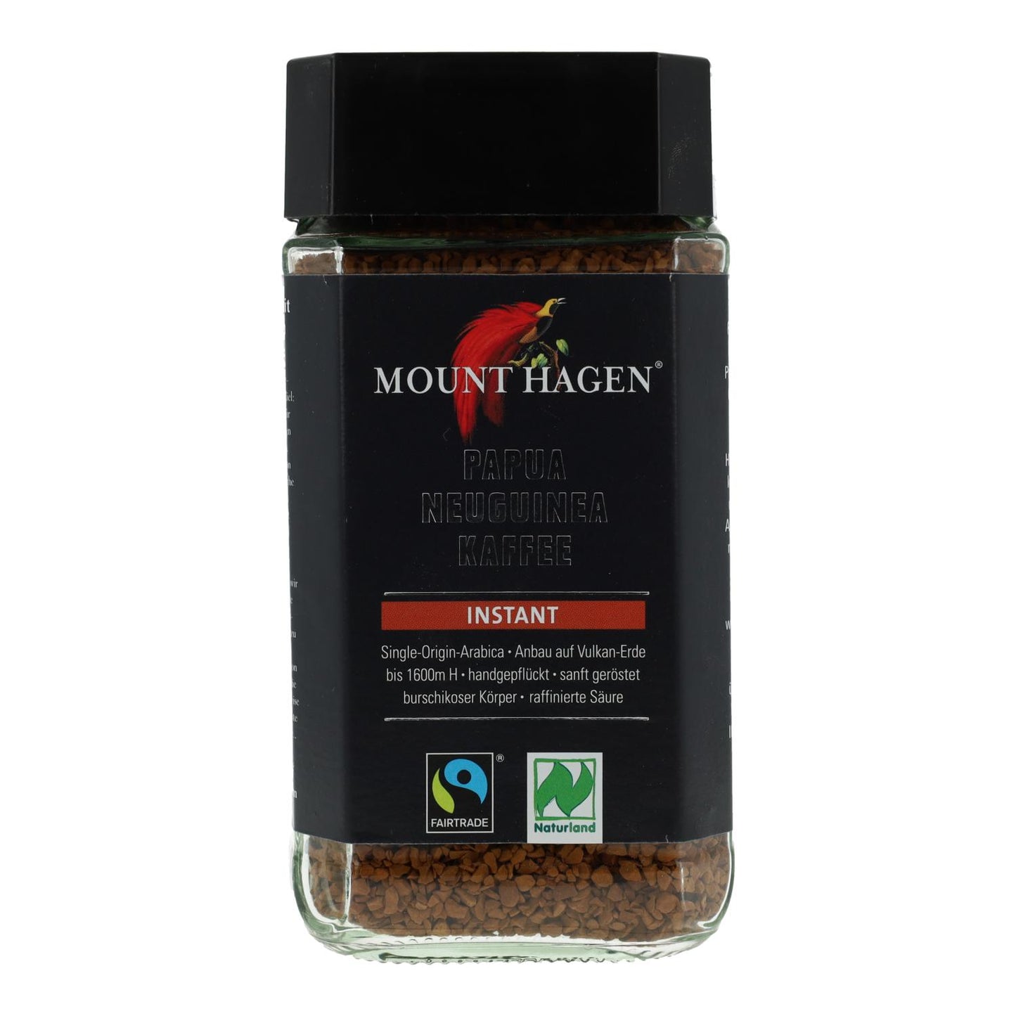 Café équitable lyophilisé Arabica BIO Mount Hagen 100 g