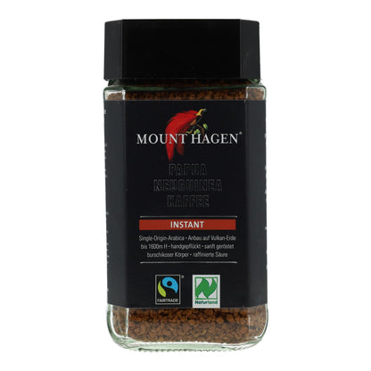 Café équitable lyophilisé Arabica BIO Mount Hagen 100 g