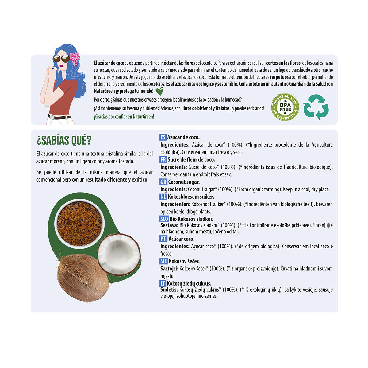 Naturgreen Coconut Sugar 300 g