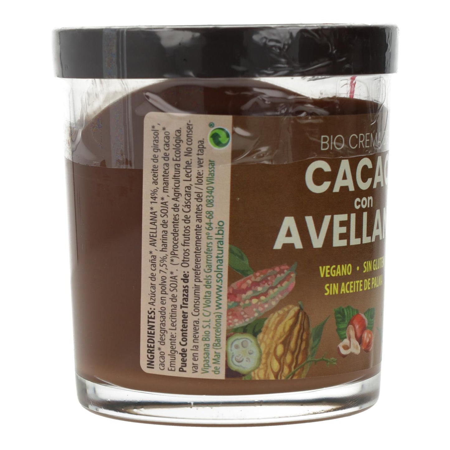 Bio Sol Natural Hazelnut Cocoa Cream 200 g