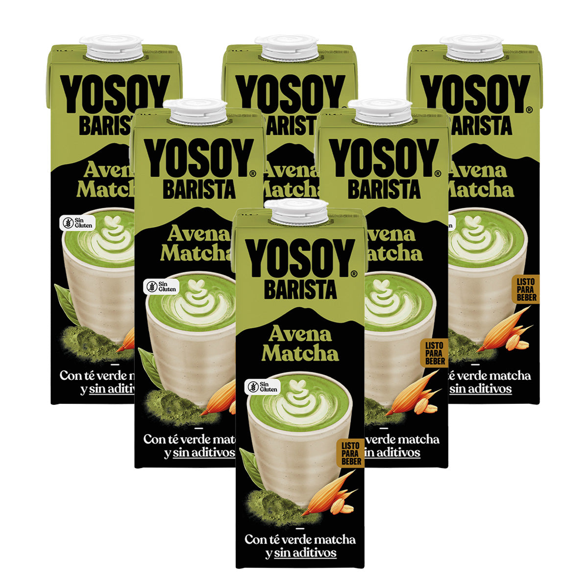 6-pack matchadryck Yosoy 1 l