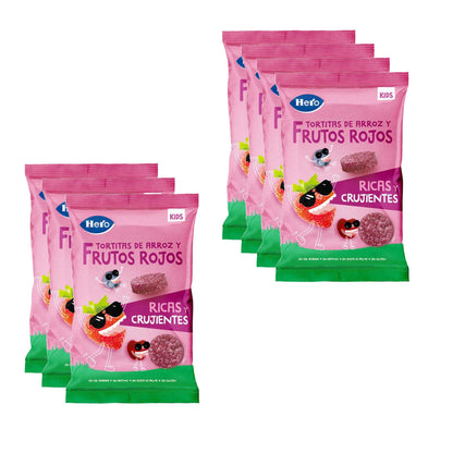 Pack 7x galettes de riz et fruits rouges sans gluten 40 g-Hero Kids