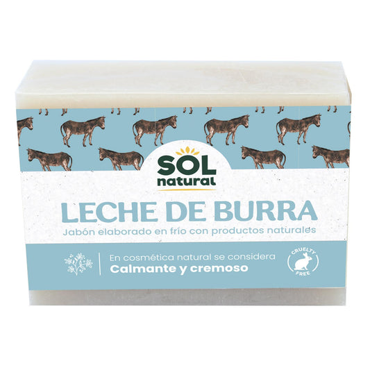 Savon au lait d'ânesse Sol natural 100 g