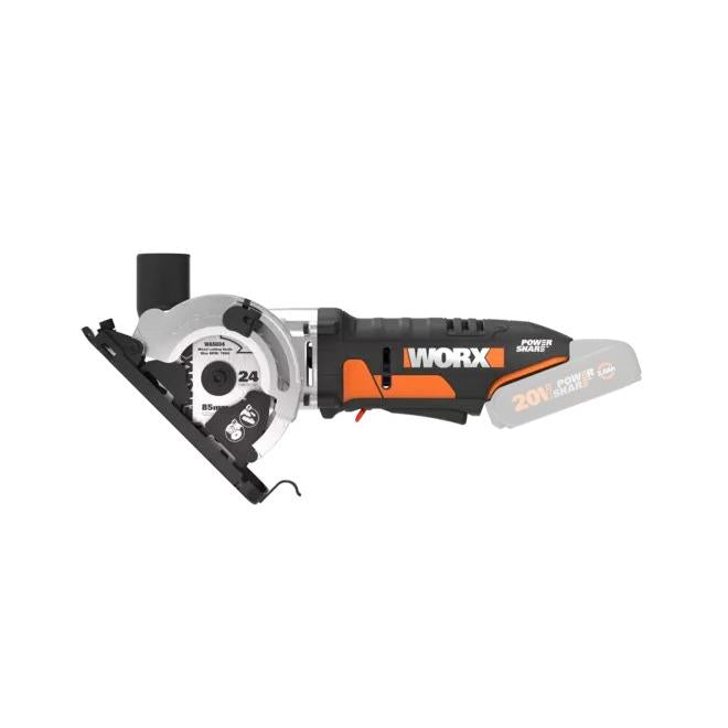 Handhållen cirkelsåg Worxsaw 20V S/bat - Worx Utan batteri