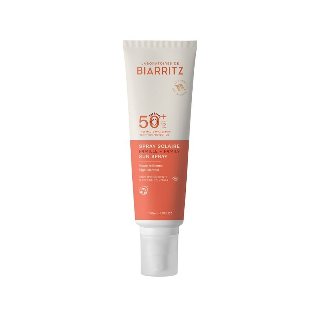 Zonnebrandspray voor gezicht en lichaam spf 50+ Biarritz 150 ml