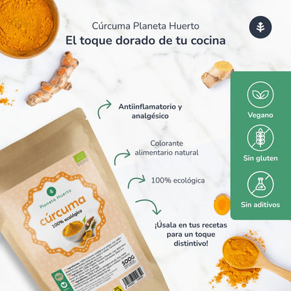 Kurkumapoeder ECO Planeta Huerto 500 g
