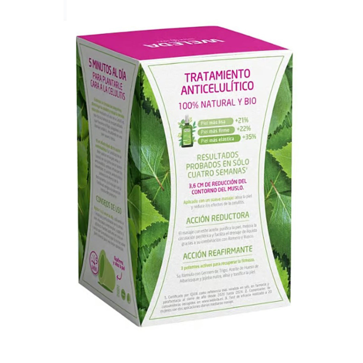 Double pack huile anticellulite au bouleau 2 x 100 ml + CADEAU Celulicup Weleda