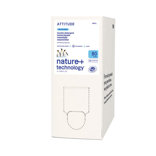 Eco-recambio de detergente para la ropa Flores silvestres Nature + technology 2 L 80 lavados