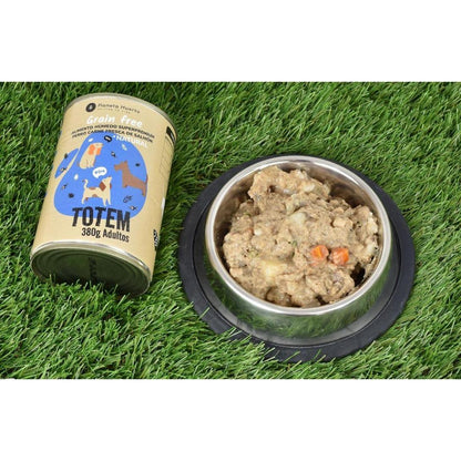 Paquet de 6 x nourriture humide pour chien Superpremium sans céréales Saumon 380 g Planeta Huerto