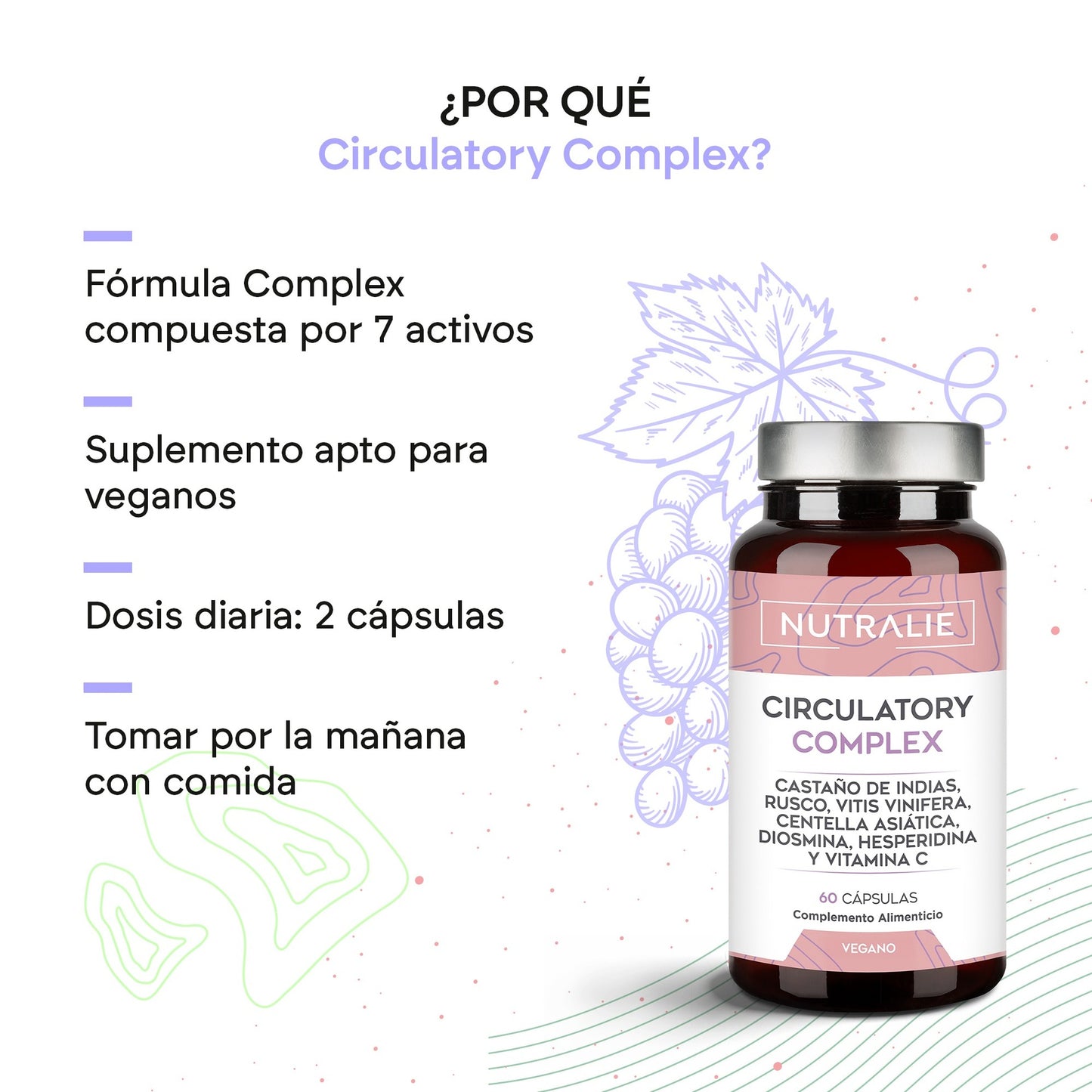 Nutralie Circulatory Complex met Diosmine en Hesperidine 60 capsules