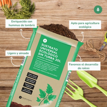Podłoże uniwersalne bez torfu ECO Planeta Huerto 20 l – ulepszona formuła