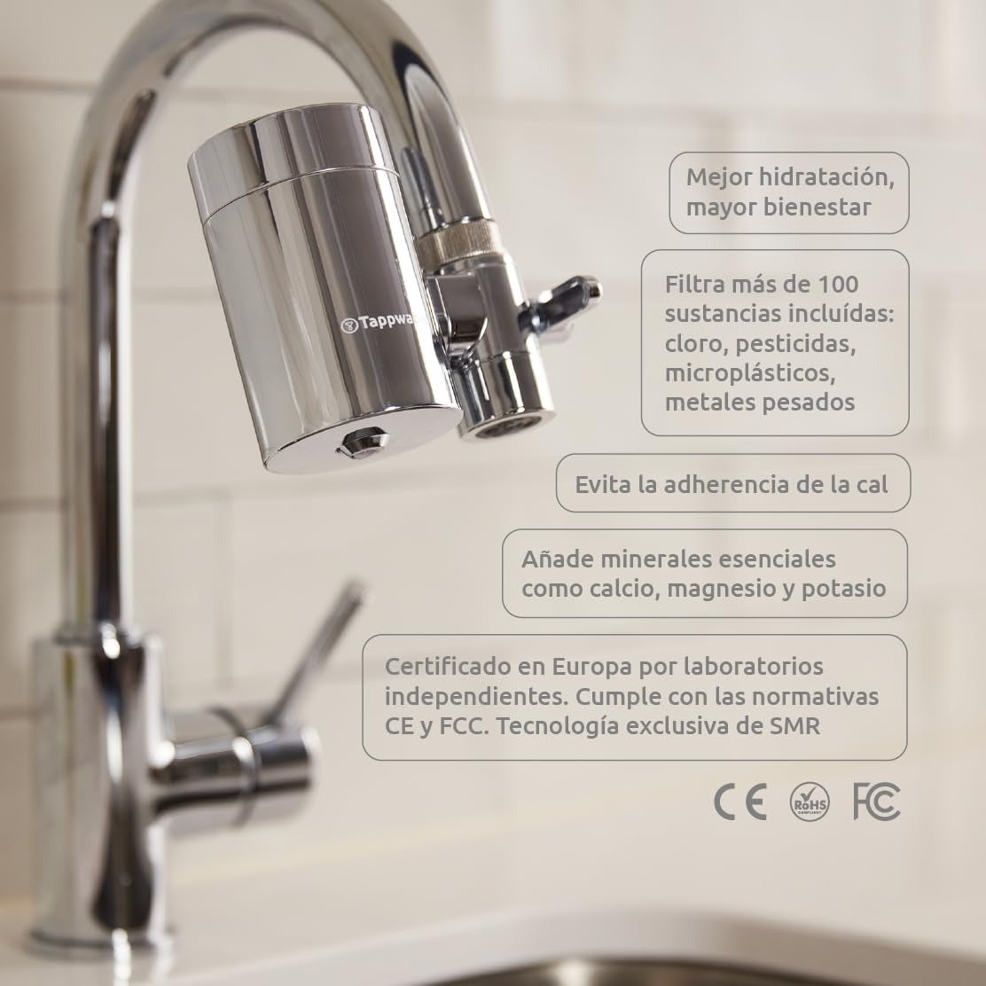EcoPro Chrome SMR Tappwater Annual Tap Filter Pack