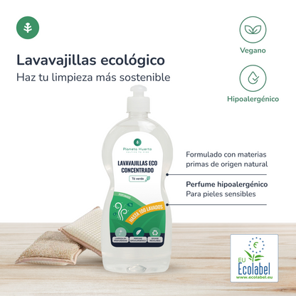 Opakowanie 3xZmywarka ręczna Zielona Herbata ECO Green Planet Garden 750ml
