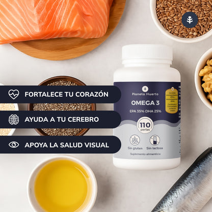 Omega 3 EPA 35% DHA 25% Planeta Huerto 110 Pearls