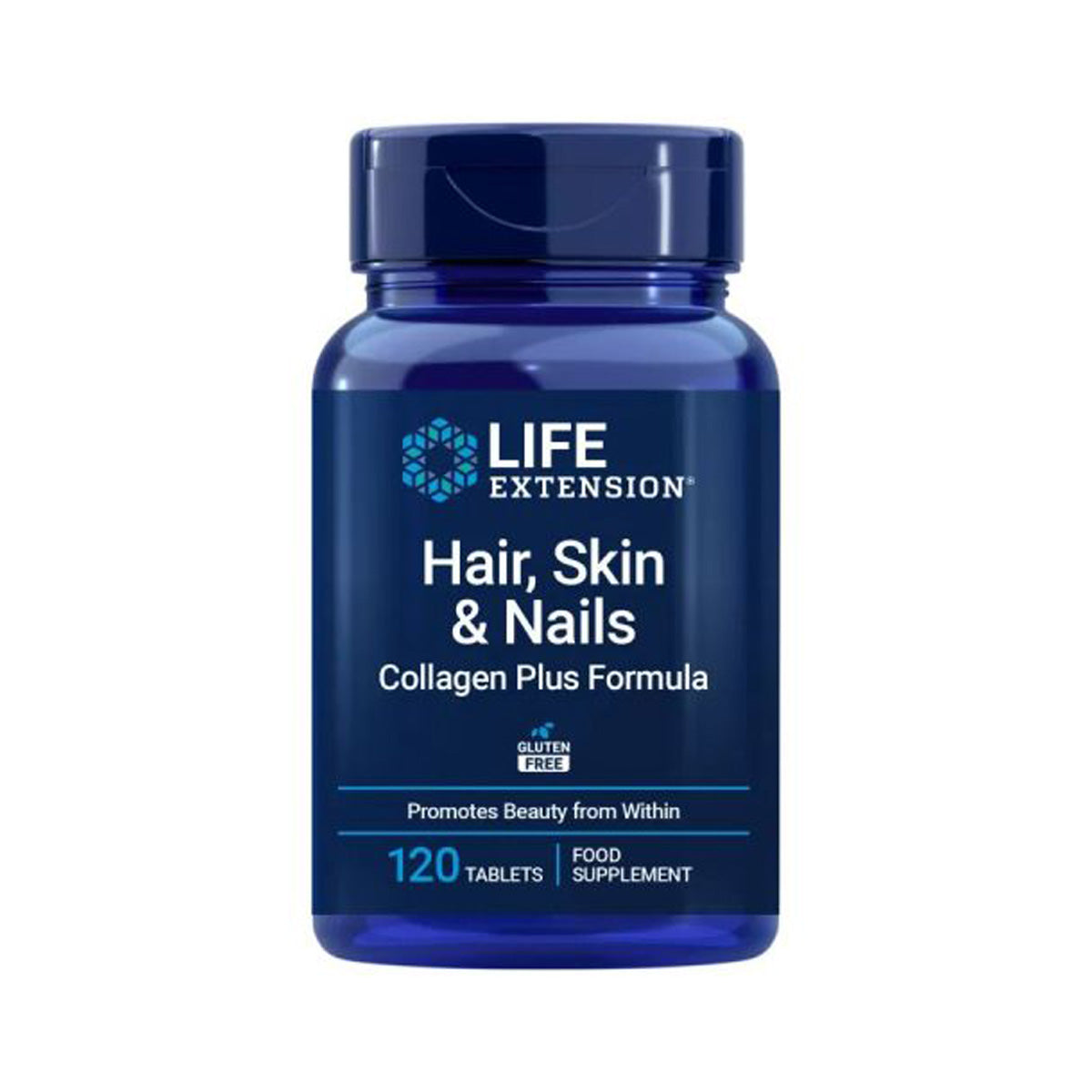 Hair Skin & Nails Collagen Plus Formula, Life Extension 120 compresse