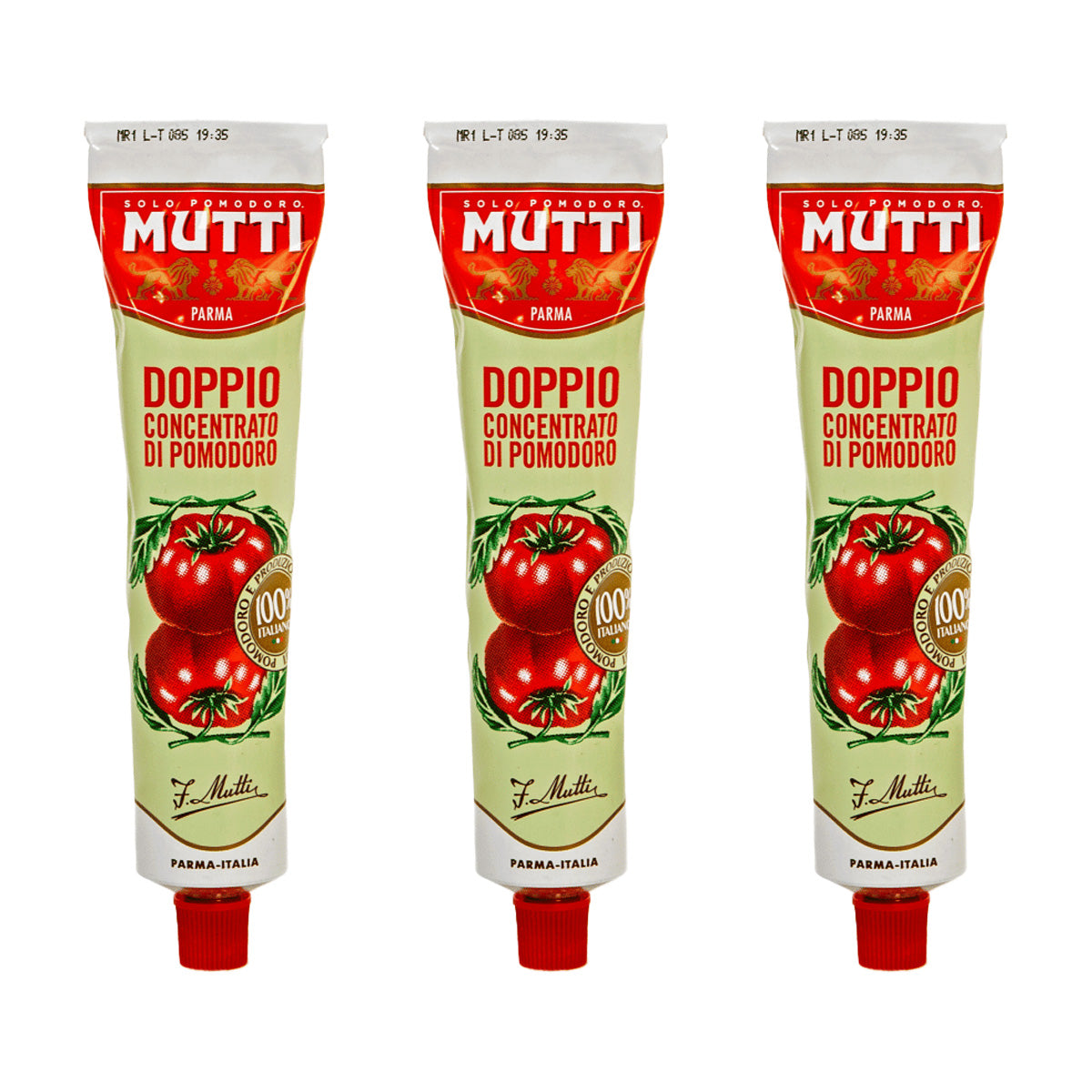 Pack of 3 Mutti Double Concentrated Tomato Paste 130 g