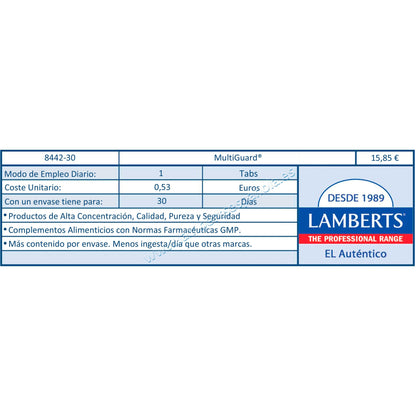 MultiGuard. Witaminy i minerały + mieszanka ORAC, Lamberts 90 tabletek