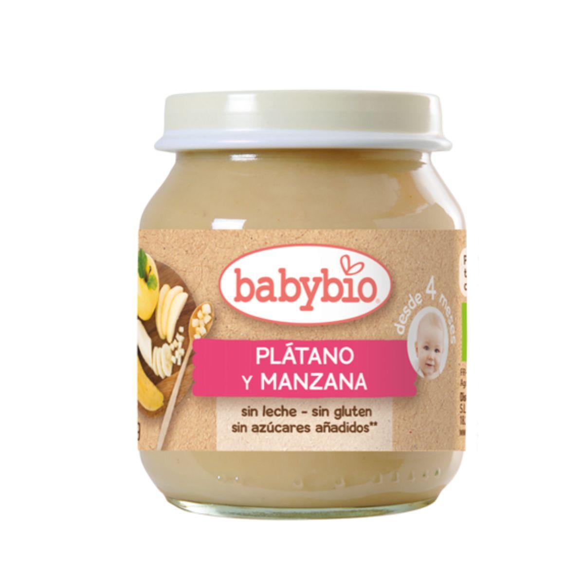Słoiczek z bananem i jabłkiem Babybio 130 g