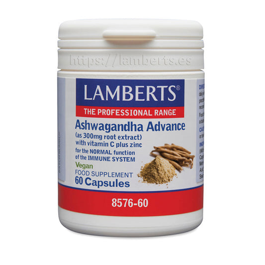 Ashwagandha Advance, Lamberts, 60 Kapseln