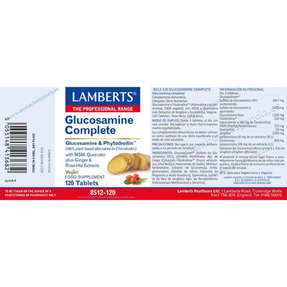 Pack of 2 x Glucosamine, Chondroitin, MSM, Ginger Lamberts 120 tablets