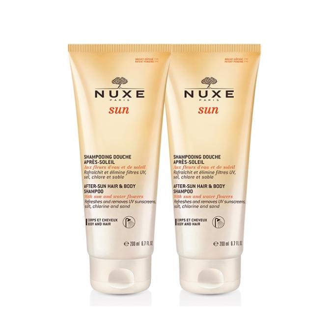 After-Sun-Duschshampoo für Körper und Haare NUXE Sun DUPLO 2x200ml Nuxe 2 x 200ml