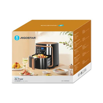 7L Aigostar Box okerkleurige heteluchtfriteuse 1900 W (gereviseerd)