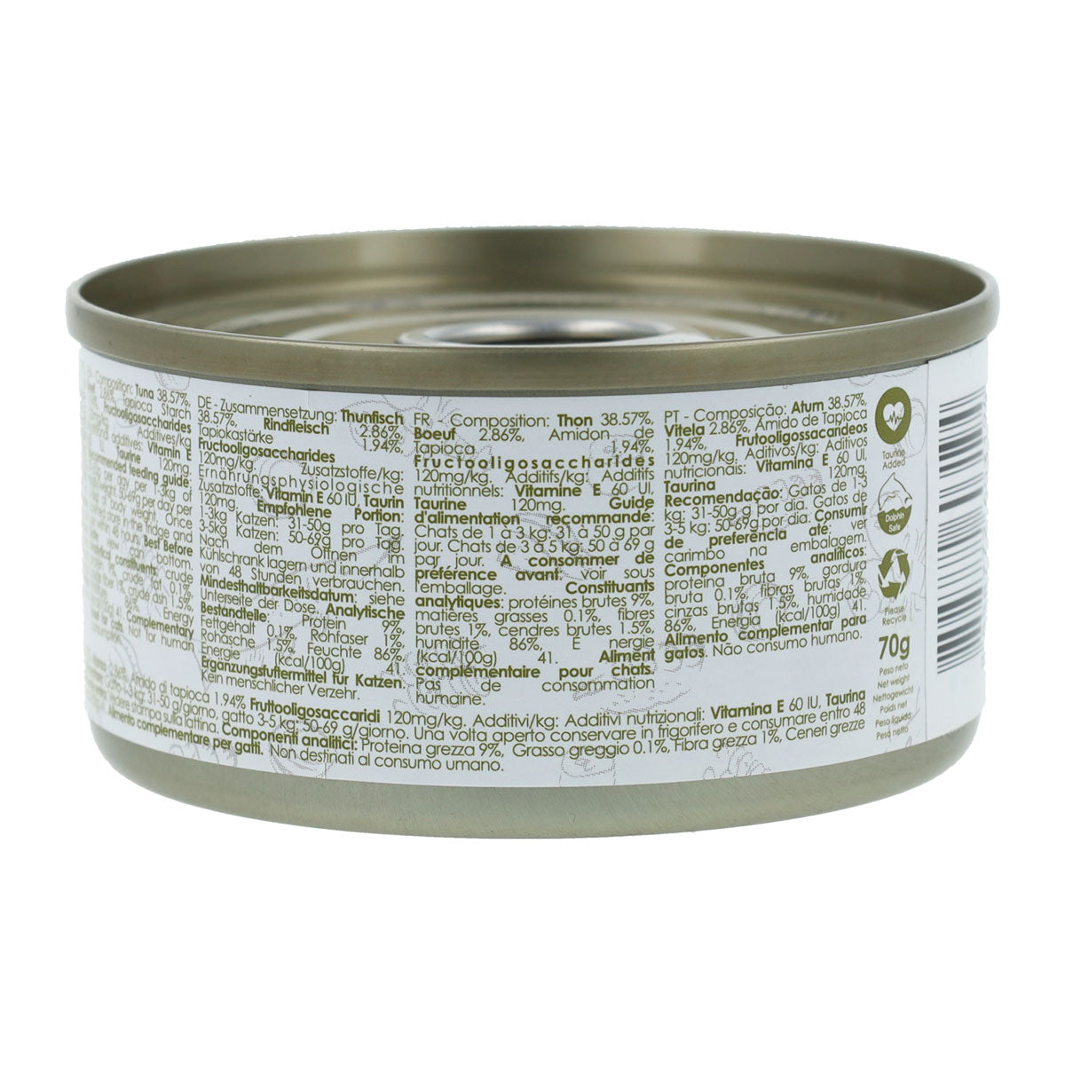 Cat Kit Gravy Tin - Tuna & Beef 70 g Wet cat food in sauce