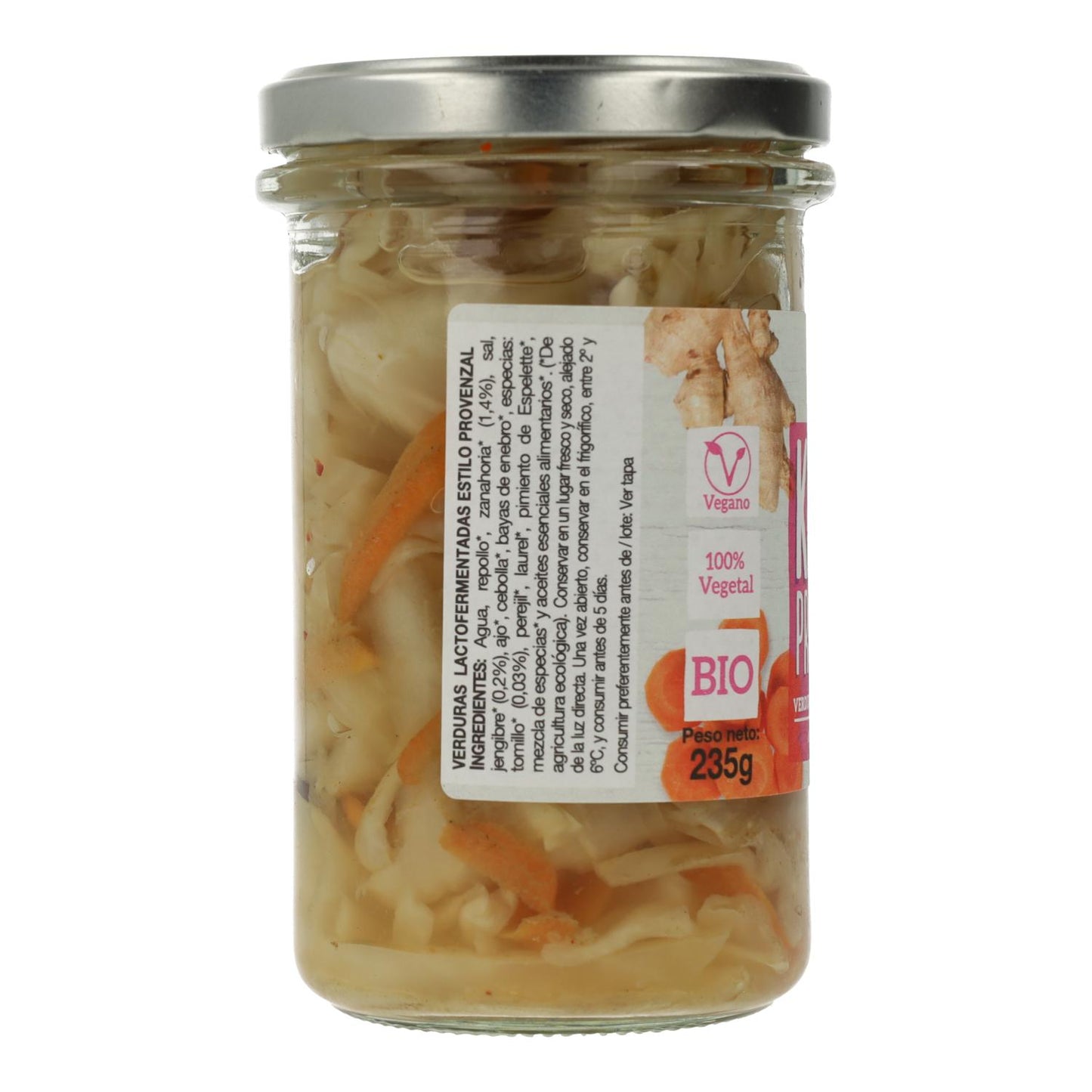 Lactofermentado Kimchi Provenzal Bio Vegetalia 235gr