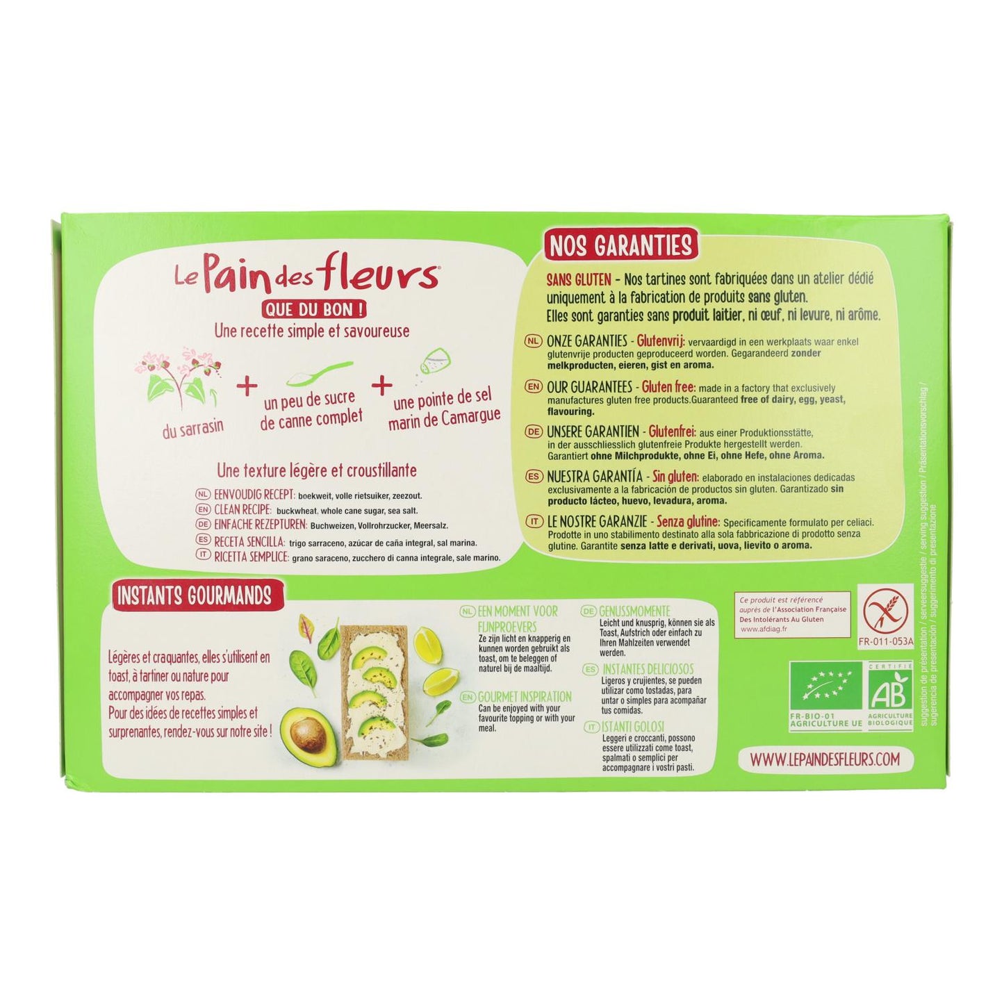 Le Pain de Fleurs gluten-free buckwheat crispbread 300 g