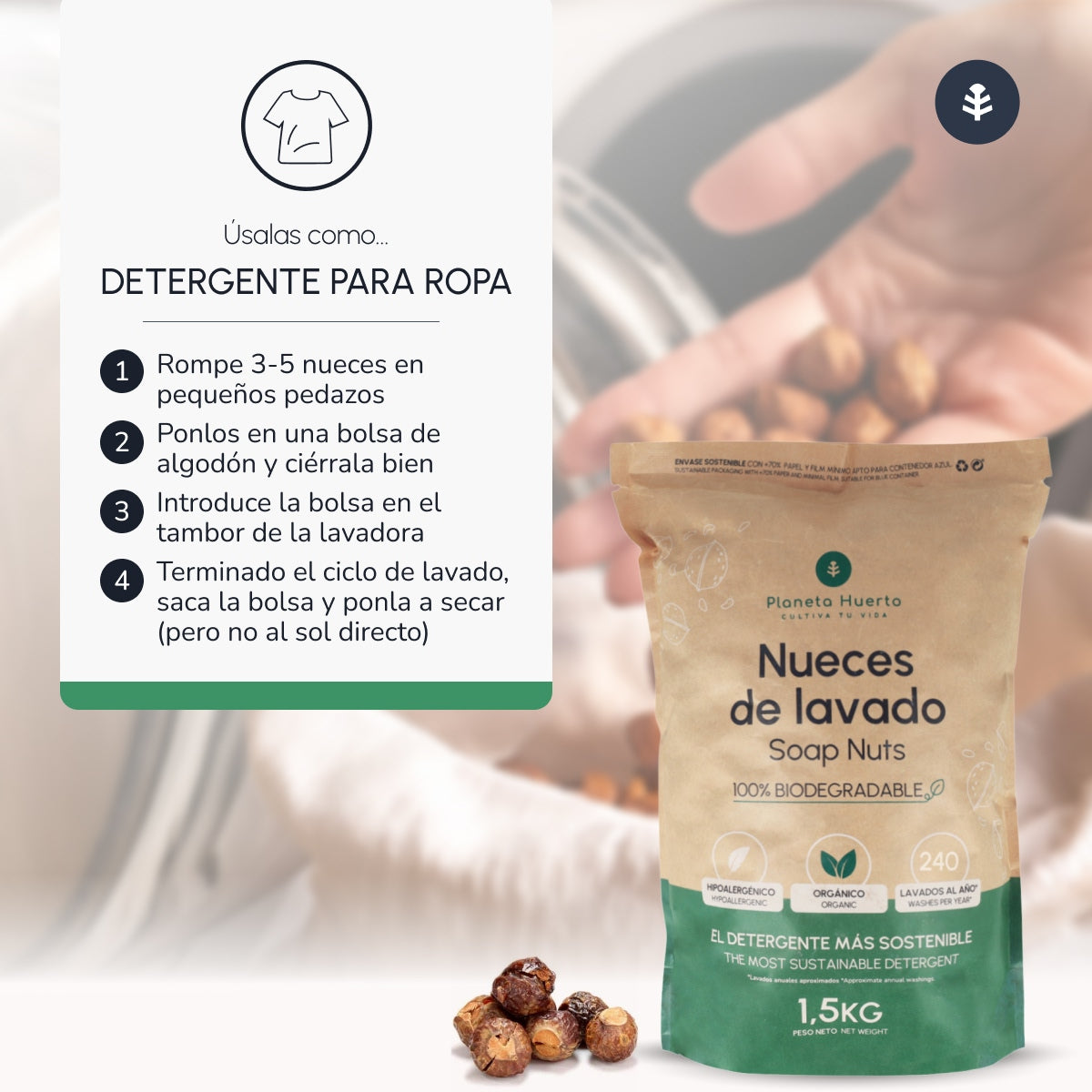 Umyte orzechy włoskie Planeta Huerto 1,5 kg