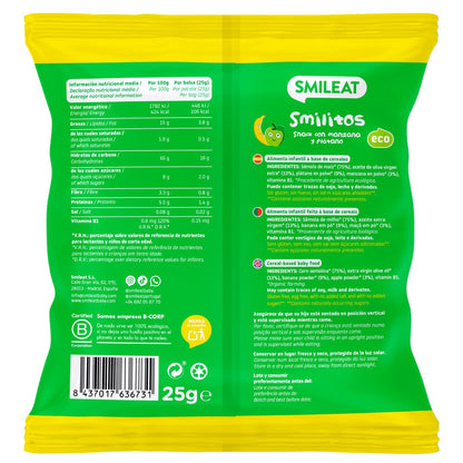 Pack of 12 Smilitos Gusanitos ECO Smileat 25 g