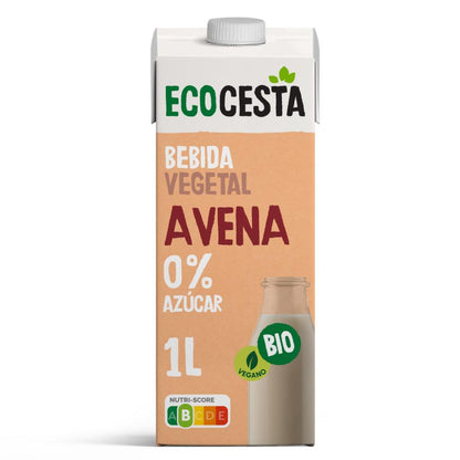 6x pakjes biologische haverdrank zonder suiker Ecocesta 1 l